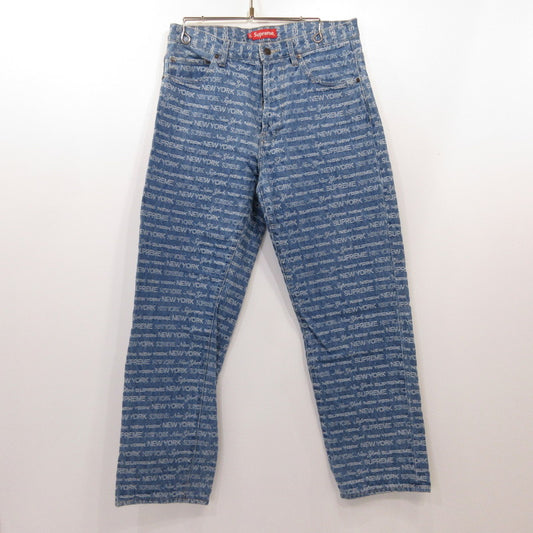 Supreme | シュプリーム Multi Type Jacquard Regular Jean デニムパンツ ライトブルー サイズ：30【姫路東店】
