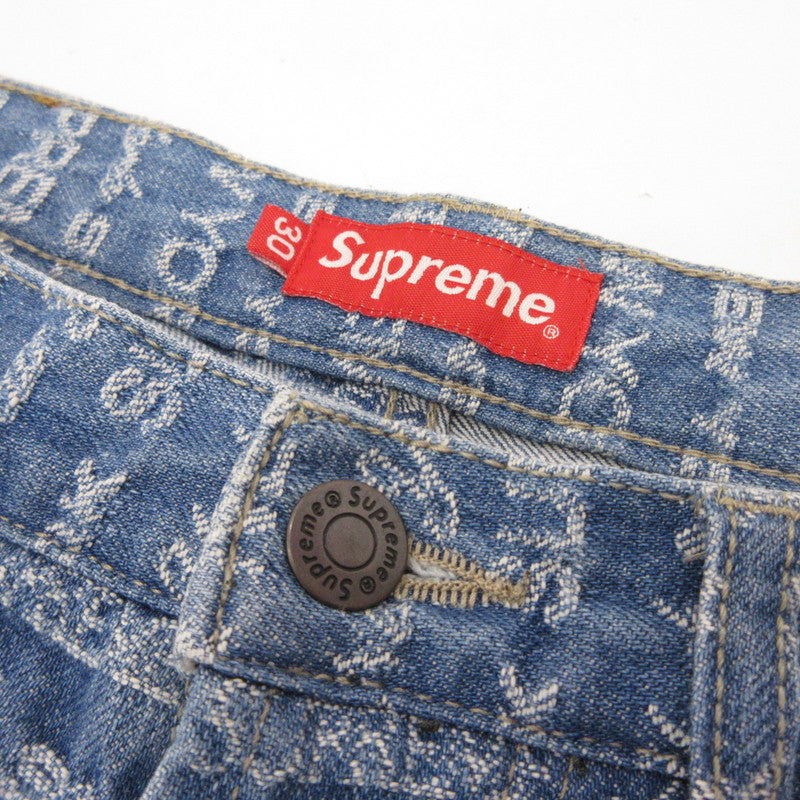 Supreme | シュプリーム Multi Type Jacquard Regular Jean デニムパンツ ライトブルー サイズ：30【姫路東店】