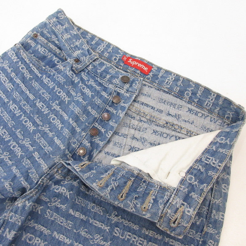 Supreme | シュプリーム Multi Type Jacquard Regular Jean デニムパンツ ライトブルー サイズ：30【姫路東店】