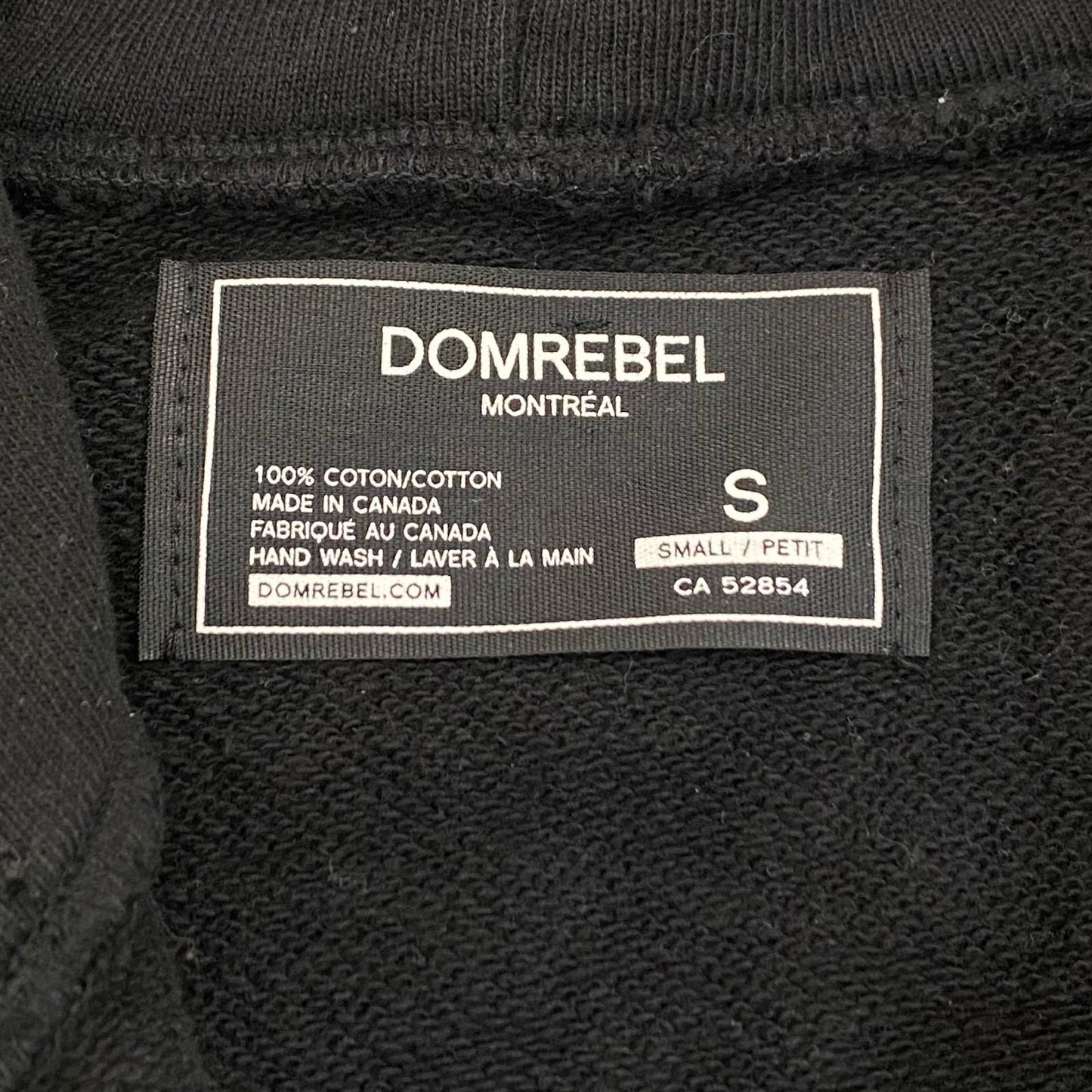 DOMREBEL | ドムレーベル パーカー ジップパーカー ブラック サイズ：S【姫路東店】