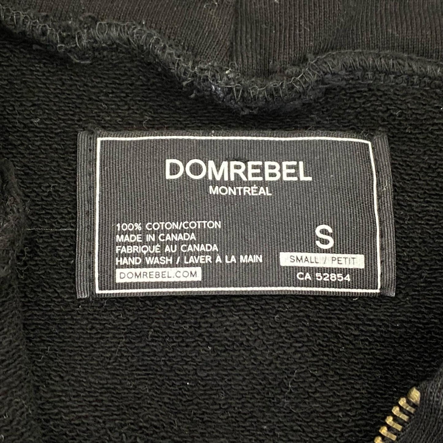 DOMREBEL | ドムレーベル パーカー ジップパーカー ブラック サイズ：S【姫路東店】