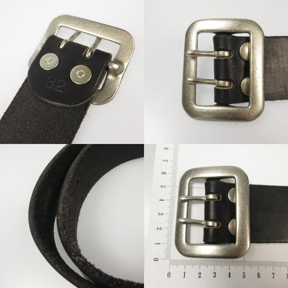 CUSHMAN | クッシュマン ダブルピンレザーベルト ベルト ブラック サイズ：32【姫路東店】
