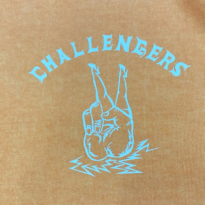 CHALLENGER | チャレンジャー PIGMENT PEACE TEE 半袖Ｔシャツ 2025S/S オレンジ サイズ：L【姫路東店】