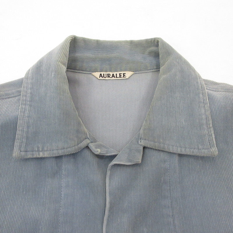 AURALEE | オーラリー WASHED CORDUROY SHIRTS JACKET その他トップス A7SS01NC ライトブルー サイズ：3【姫路東店】