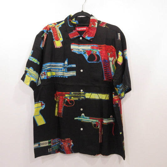 Supreme | シュプリーム Guns Silk S/S Shirt 半袖シャツ ブラック サイズ：M【姫路東店】