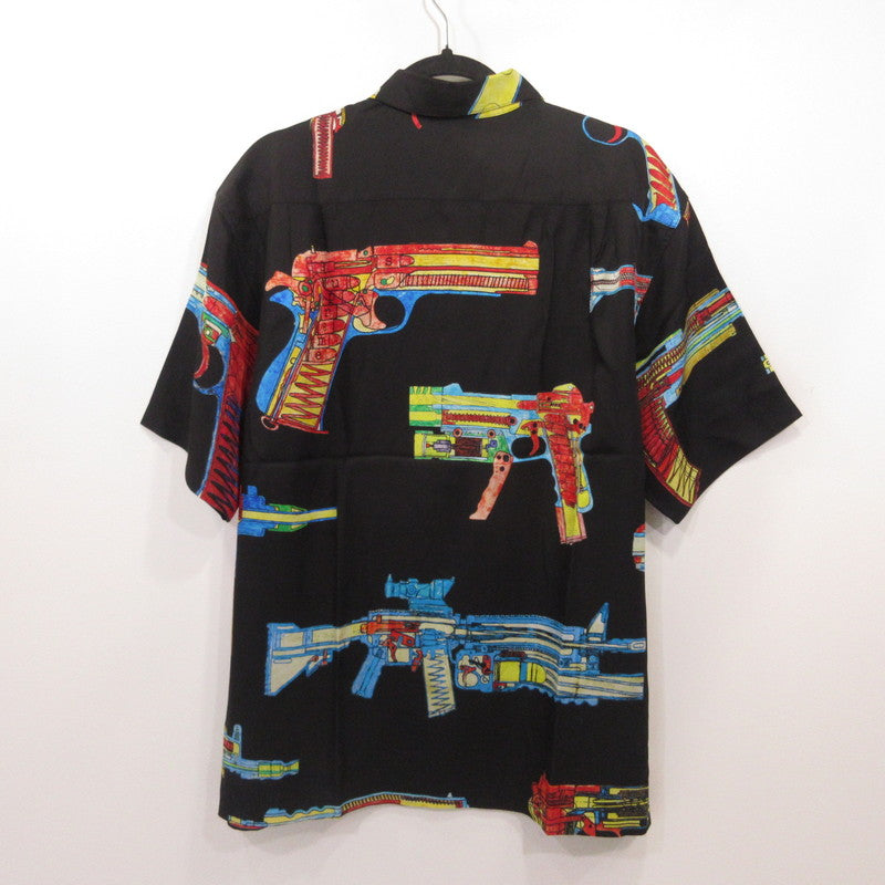 Supreme | シュプリーム Guns Silk S/S Shirt 半袖シャツ ブラック サイズ：M【姫路東店】