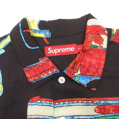 Supreme | シュプリーム Guns Silk S/S Shirt 半袖シャツ ブラック サイズ：M【姫路東店】