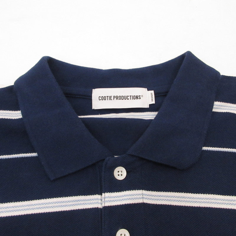 COOTIE | クーティー Moss Stitch Border S/S Polo ポロシャツ CTE-26S328 サイズ：M【姫路東店】