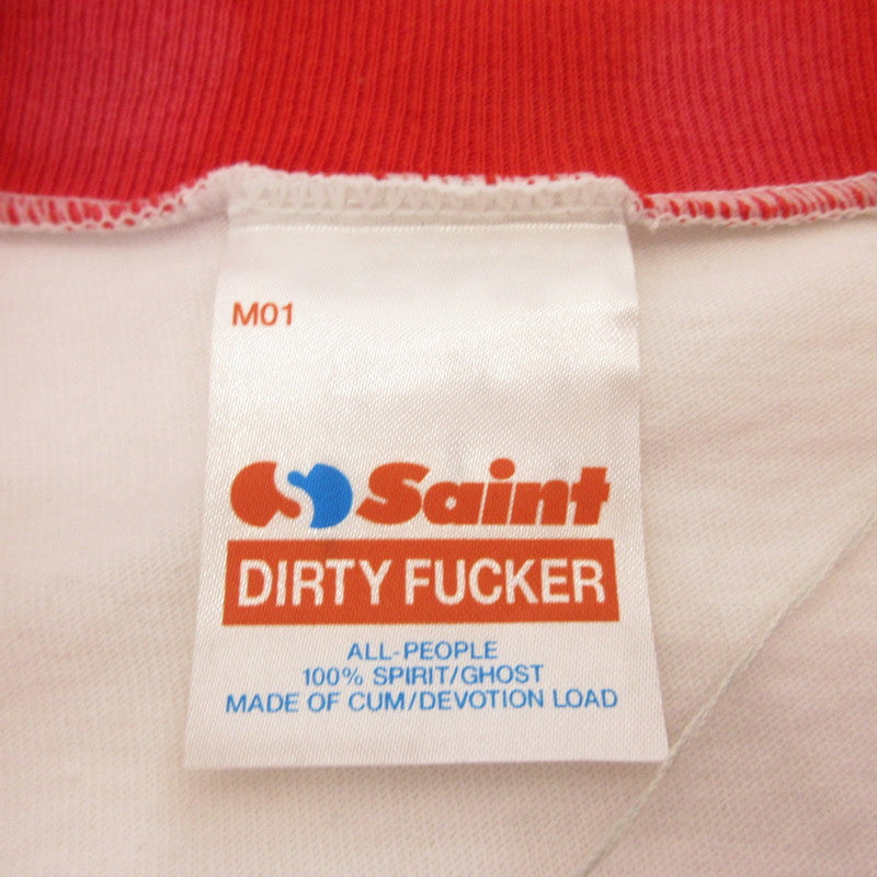 SAINT MICHAEL | セントマイケルセイントマイケル I LOVE SAINT 半袖Ｔシャツ SM-MK3-0000-018 ホワイト サイズ：XL【姫路東店】