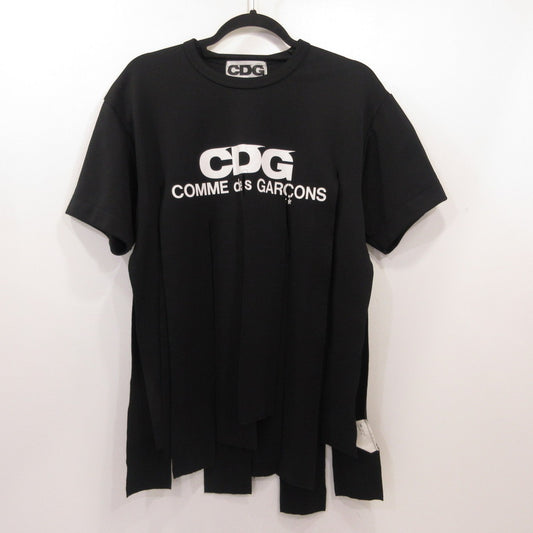 COMME des GARCONS | コムデギャルソン Hem-Slit Logo Printed T-Shirt 半袖Ｔシャツ SZ-T1014 ブラック サイズ：XL【姫路東店】