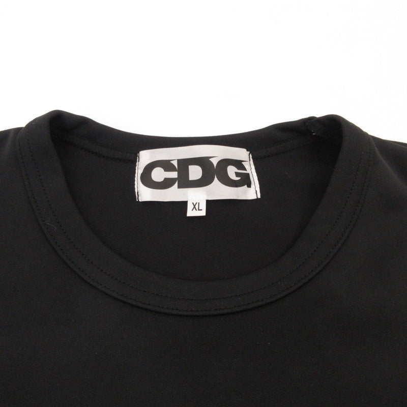 COMME des GARCONS | コムデギャルソン Hem-Slit Logo Printed T-Shirt 半袖Ｔシャツ SZ-T1014 ブラック サイズ：XL【姫路東店】