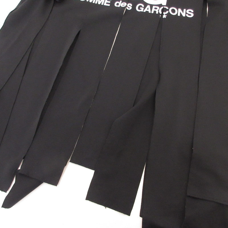 COMME des GARCONS | コムデギャルソン Hem-Slit Logo Printed T-Shirt 半袖Ｔシャツ SZ-T1014 ブラック サイズ：XL【姫路東店】