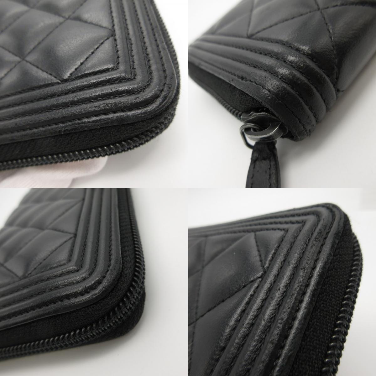 CHANEL | シャネル ラムスキン BOY CHANEL 長財布 A80815【姫路東店】