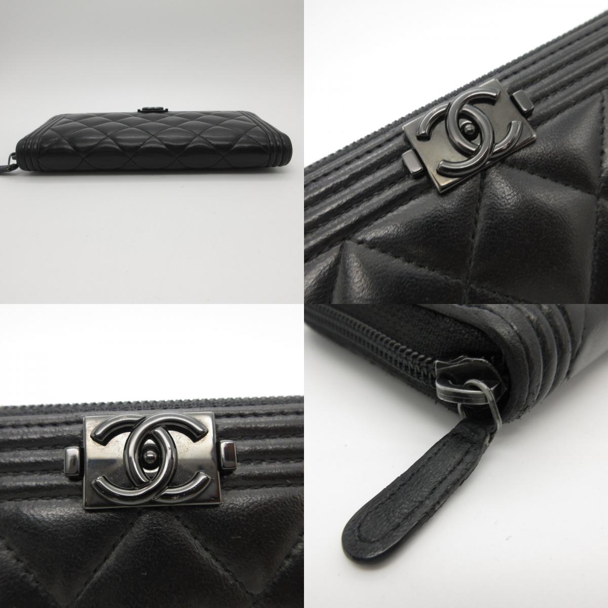 CHANEL | シャネル ラムスキン BOY CHANEL 長財布 A80815【姫路東店】