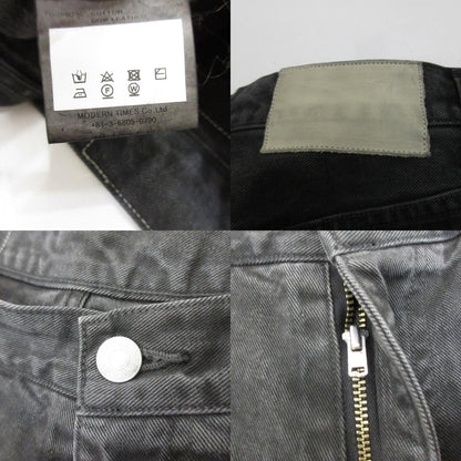 LIDNM | リドム CRACK WASHED BAGGY DENIM PANT デニムパンツ Im25ss10672 ブラック サイズ：M【姫路東店】