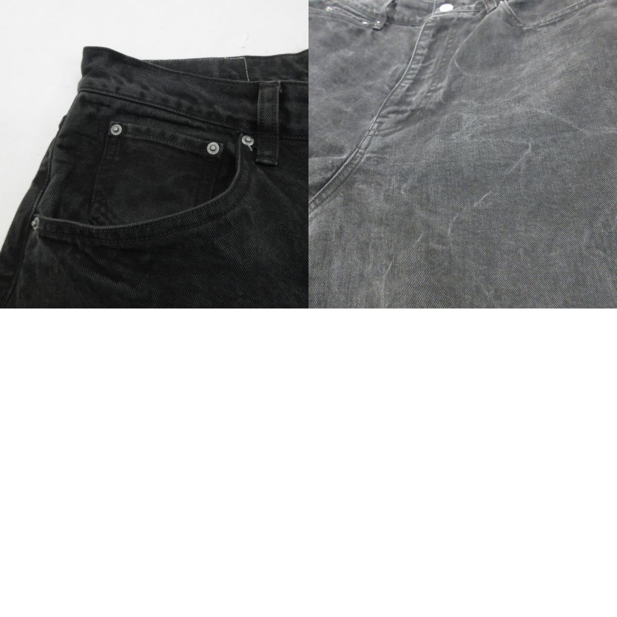 LIDNM | リドム CRACK WASHED BAGGY DENIM PANT デニムパンツ Im25ss10672 ブラック サイズ：M【姫路東店】