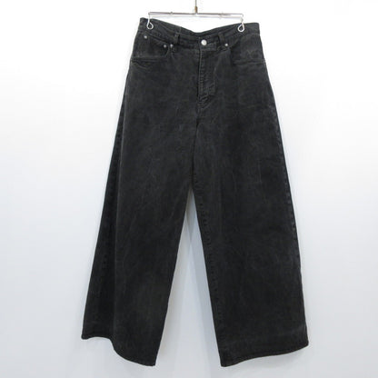 LIDNM | リドム CRACK WASHED BAGGY DENIM PANT デニムパンツ Im25ss10672 ブラック サイズ：M【姫路東店】