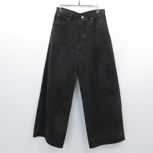 LIDNM | リドム CRACK WASHED BAGGY DENIM PANT デニムパンツ Im25ss10672 ブラック サイズ：M【姫路東店】