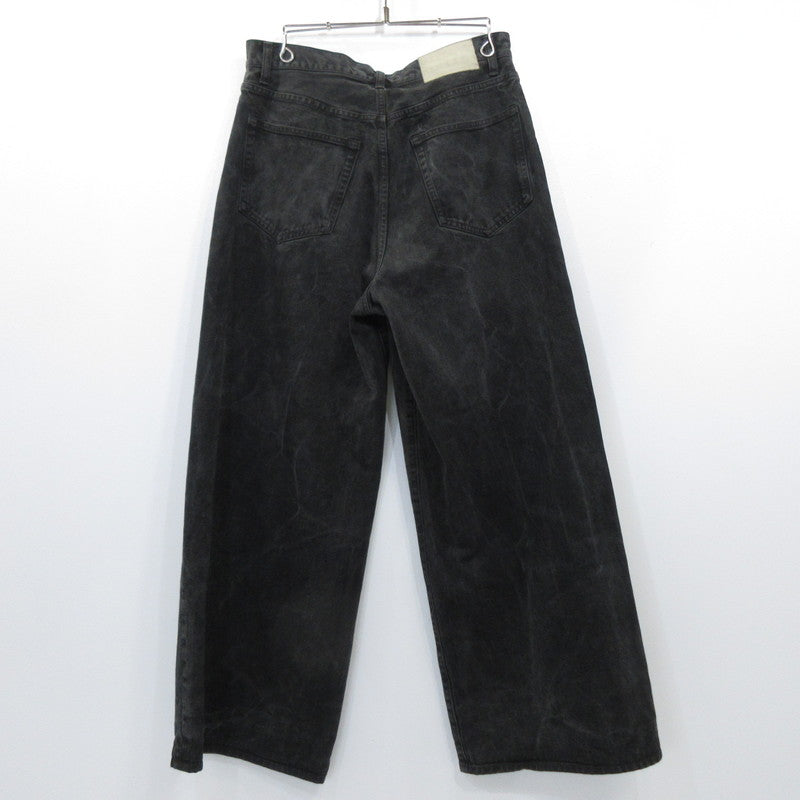 LIDNM | リドム CRACK WASHED BAGGY DENIM PANT デニムパンツ Im25ss10672 ブラック サイズ：M【姫路東店】