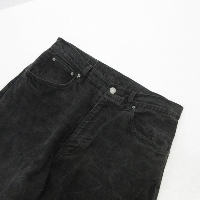 LIDNM | リドム CRACK WASHED BAGGY DENIM PANT デニムパンツ Im25ss10672 ブラック サイズ：M【姫路東店】
