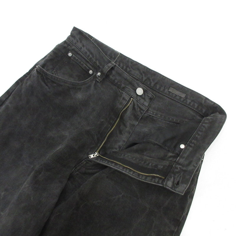 LIDNM | リドム CRACK WASHED BAGGY DENIM PANT デニムパンツ Im25ss10672 ブラック サイズ：M【姫路東店】