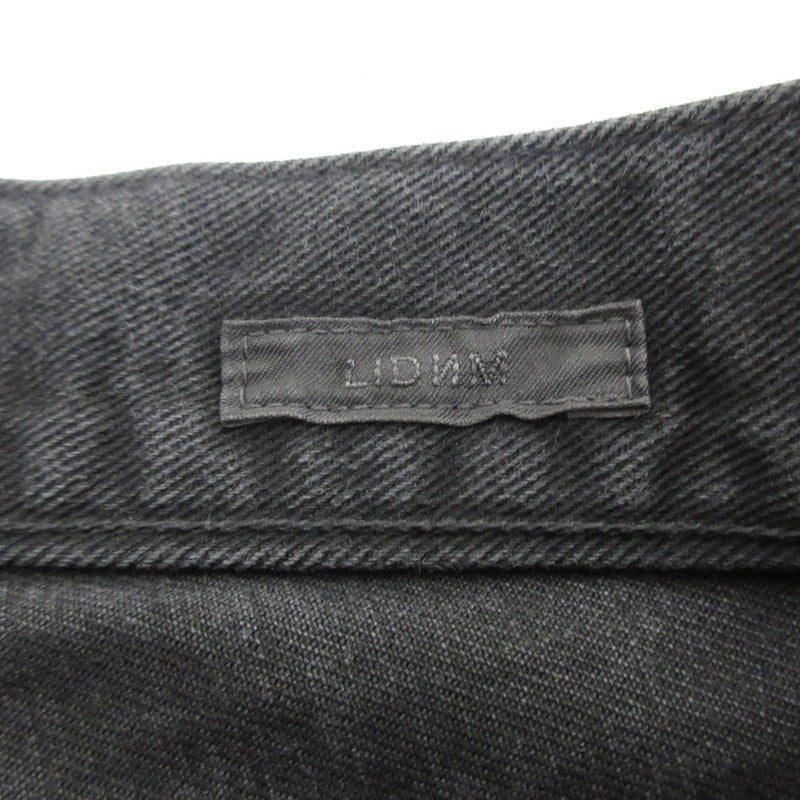 LIDNM | リドム CRACK WASHED BAGGY DENIM PANT デニムパンツ Im25ss10672 ブラック サイズ：M【姫路東店】