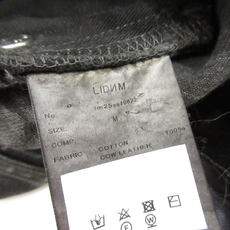 LIDNM | リドム CRACK WASHED BAGGY DENIM PANT デニムパンツ Im25ss10672 ブラック サイズ：M【姫路東店】