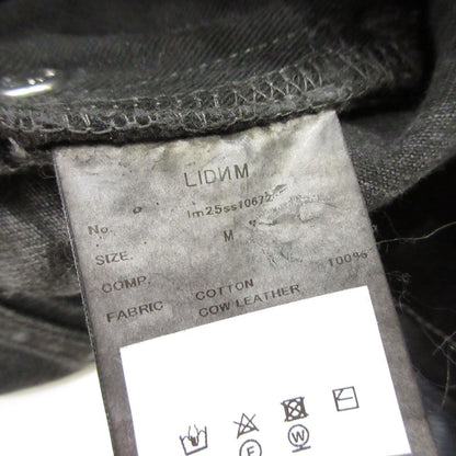LIDNM | リドム CRACK WASHED BAGGY DENIM PANT デニムパンツ Im25ss10672 ブラック サイズ：M【姫路東店】