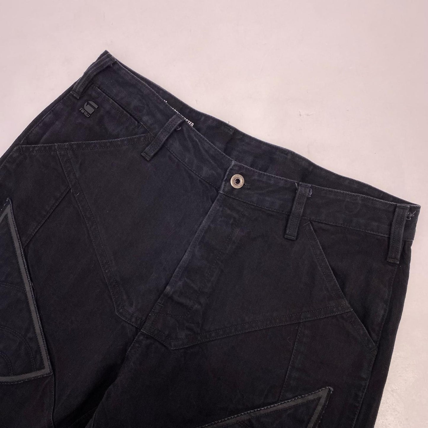 G-STAR | ジースター Motac-X Deconstructed Relaxed Straight Moto Jeans デニムパンツ D09520 サイズ:W33 ブラック【姫路東店】