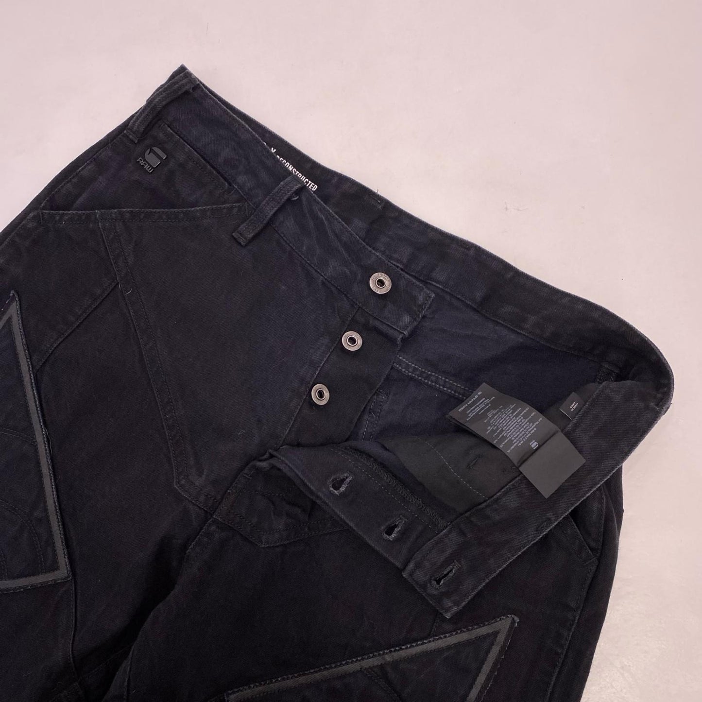 G-STAR | ジースター Motac-X Deconstructed Relaxed Straight Moto Jeans デニムパンツ D09520 サイズ:W33 ブラック【姫路東店】
