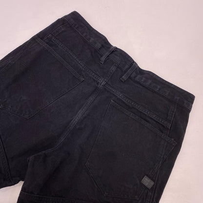 G-STAR | ジースター Motac-X Deconstructed Relaxed Straight Moto Jeans デニムパンツ D09520 サイズ:W33 ブラック【姫路東店】