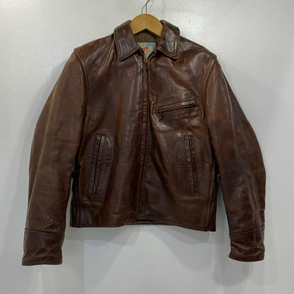 AERO LEATHER | エアロレザー Half Belt Horsehide Jacket レザー レザージャケット ブラウン サイズ：34【姫路東店】