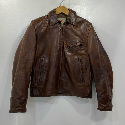 AERO LEATHER | エアロレザー Half Belt Horsehide Jacket レザー レザージャケット ブラウン サイズ：34【姫路東店】