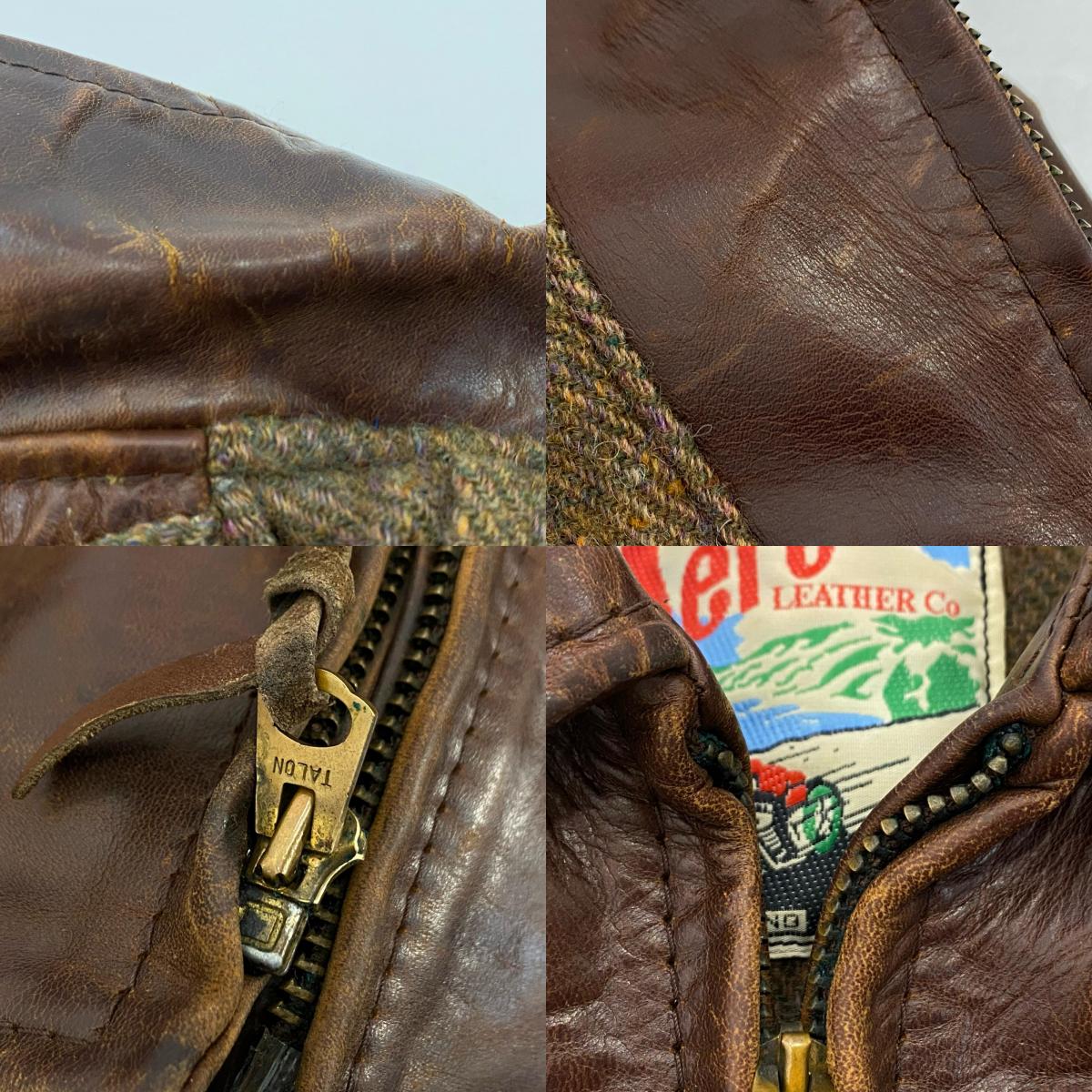 AERO LEATHER | エアロレザー Half Belt Horsehide Jacket レザー レザージャケット ブラウン サイズ：34【姫路東店】