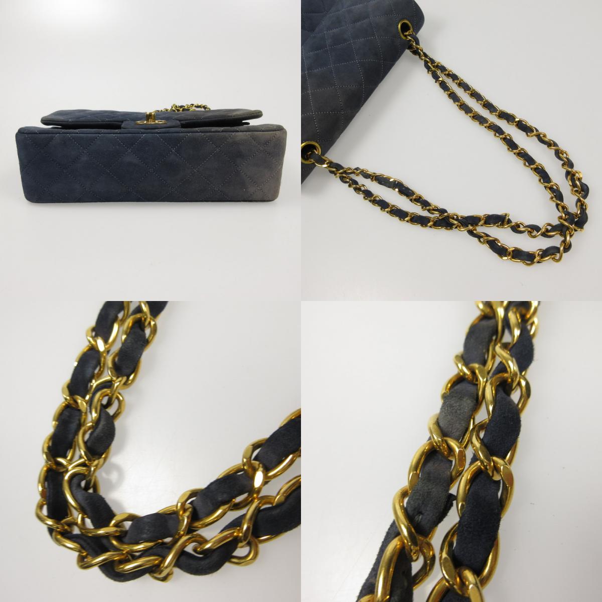 CHANEL | シャネル マトラッセ23 ダブルフラップ スエード ショルダーバッグ【姫路東店】
