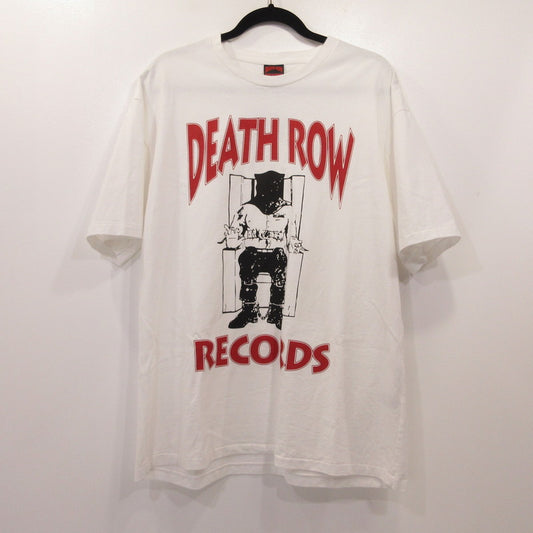 WACKOMARIA | ワコマリア WASHED HEAVY WEIGHT CREW NECK T-SHIRT 半袖Ｔシャツ DEATHROW-WM-WT01 ×DEATH ROW RECORDS ホワイト サイズ：L【姫路東店】