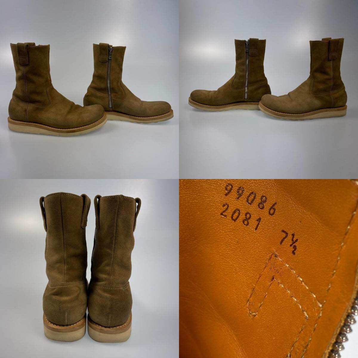 nonnative | ノンネイティブ WORKER ZIP UP BOOT ブーツ NN-F4503 サイズ：UK7.5 カーキ【姫路東店】