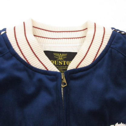 HOUSTON | ヒューストン 別珍スーベニアジャケット「タイガー」 スーベニアジャケット 51388 ブルー サイズ：L【姫路東店】