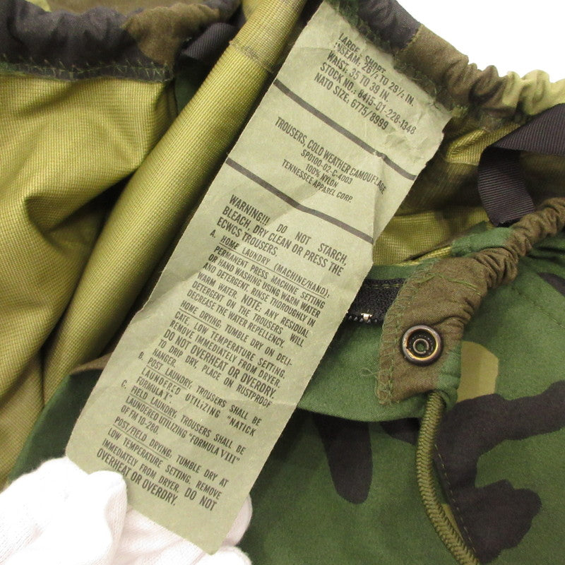 MILITARY衣料 | ミリタリーイリョウ TROUSERS COLD WEATHER GORE-TEX パンツ 8415-01-228-1348 00s カモ サイズ：L【姫路東店】