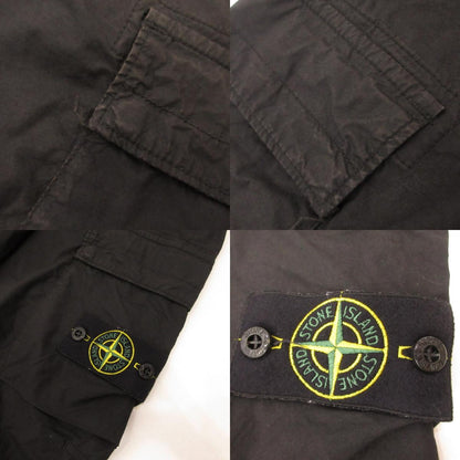 STONE ISLAND | ストーンアイランド LOGO COTTON CARGO TROUSERS カーゴパンツ K1S153100031 国内正規品 ブラック サイズ：30【姫路東店】