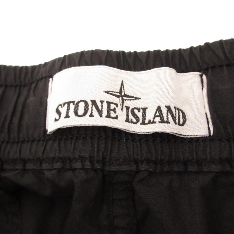 STONE ISLAND | ストーンアイランド LOGO COTTON CARGO TROUSERS カーゴパンツ K1S153100031 国内正規品 ブラック サイズ：30【姫路東店】