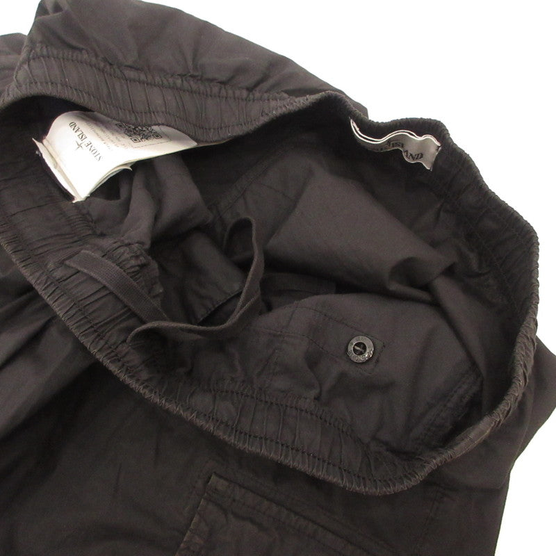 STONE ISLAND | ストーンアイランド LOGO COTTON CARGO TROUSERS カーゴパンツ K1S153100031 国内正規品 ブラック サイズ：30【姫路東店】