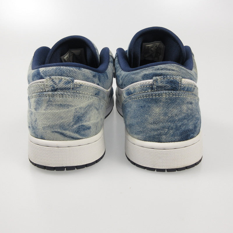NIKE | ナイキ AIR JORDAN 1 LOW WASHED DENIM スニーカー CZ8455-100 ブルー 28cm【姫路東店】