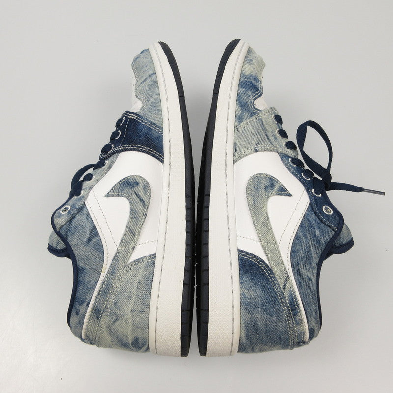 NIKE | ナイキ AIR JORDAN 1 LOW WASHED DENIM スニーカー CZ8455-100 ブルー 28cm【姫路東店】