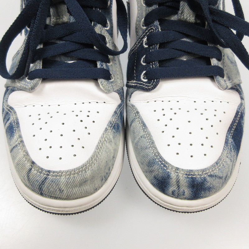 NIKE | ナイキ AIR JORDAN 1 LOW WASHED DENIM スニーカー CZ8455-100 ブルー 28cm【姫路東店】