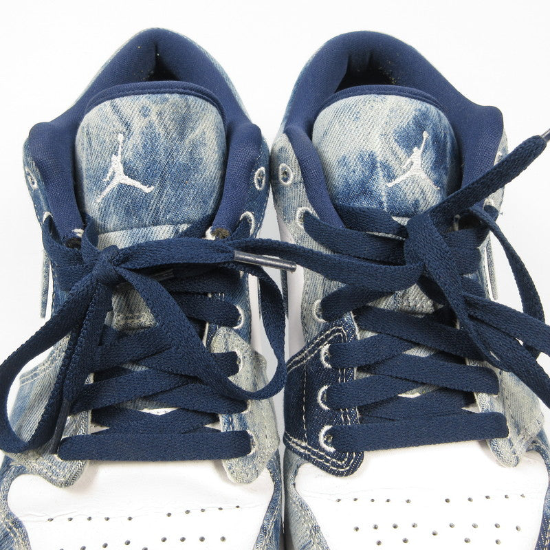 NIKE | ナイキ AIR JORDAN 1 LOW WASHED DENIM スニーカー CZ8455-100 ブルー 28cm【姫路東店】