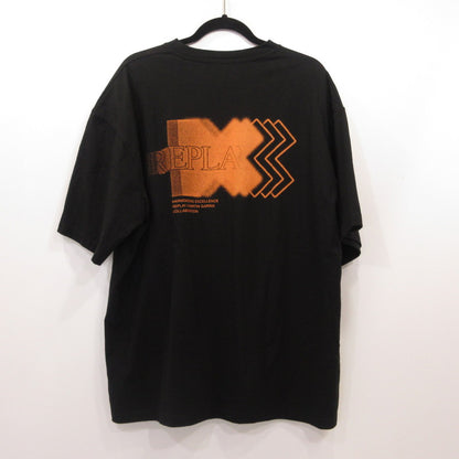 REPLAY | リプレイ FRONT AND BACK LOGO Tシャツ 半袖Ｔシャツ ×Martin Garrix ブラック サイズ：L【姫路東店】