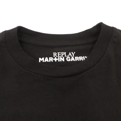 REPLAY | リプレイ FRONT AND BACK LOGO Tシャツ 半袖Ｔシャツ ×Martin Garrix ブラック サイズ：L【姫路東店】