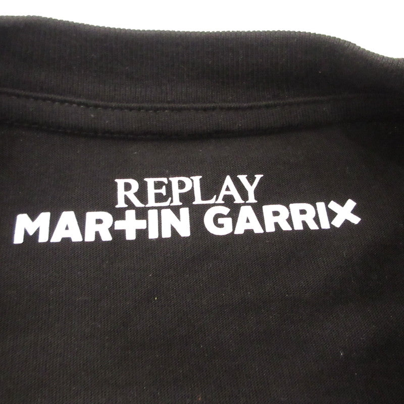 REPLAY | リプレイ FRONT AND BACK LOGO Tシャツ 半袖Ｔシャツ ×Martin Garrix ブラック サイズ：L【姫路東店】