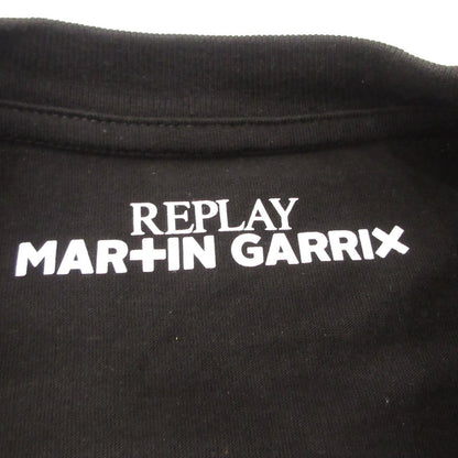 REPLAY | リプレイ FRONT AND BACK LOGO Tシャツ 半袖Ｔシャツ ×Martin Garrix ブラック サイズ：L【姫路東店】